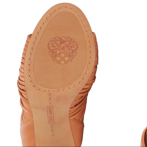 NEW Vince Camuto Brown Strappy Heels - Picture 5 of 7